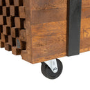Sofabord 110x45x38 cm massivt teaktræ