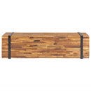 tv-bord 110x30x32,5 cm massivt teaktræ
