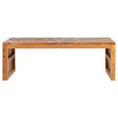 tv-bord 110x60x38 cm massivt teaktræ