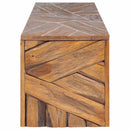 tv-bord 110x60x38 cm massivt teaktræ