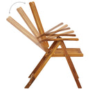 lænestole til haven 4 stk. med hynder massivt akacietræ