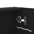 badeværelsesskab med spejl + LED-lys 80x12,2x68 cm