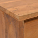 sengebord 20x35x50 cm massivt teaktræ