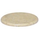 bordplade Ø40x2,5 cm marmor cremefarvet