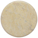 bordplade Ø40x2,5 cm marmor cremefarvet