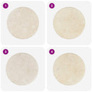bordplade Ø50x2,5 cm marmor cremefarvet