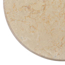 bordplade Ø50x2,5 cm marmor cremefarvet