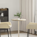 bordplade Ø50x2,5 cm marmor cremefarvet