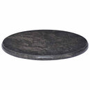 bordplade Ø50x2,5 cm marmor sort