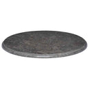 bordplade Ø60x2,5 cm marmor sort