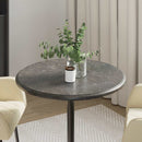 bordplade Ø60x2,5 cm marmor sort