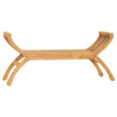 havebænk 126 cm massivt teaktræ