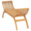 havebænk 126 cm massivt teaktræ