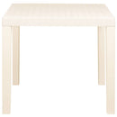 havebord 79x65x72 cm plastik hvid