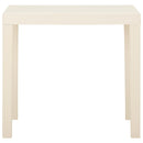 havebord 79x65x72 cm plastik hvid