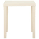 havebord 79x65x72 cm plastik hvid