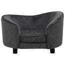 hundesofa 69x49x40 cm plys mørkegrå