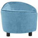 hundesofa 69x49x40 cm plys turkis