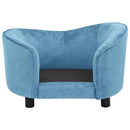 hundesofa 69x49x40 cm plys turkis