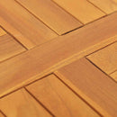 bordplade 2,5 cm 50 cm rund massivt teaktræ