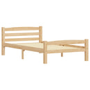 sengeramme uden madras massivt fyrretræ 90x200 cm