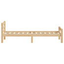 sengeramme uden madras massivt fyrretræ 90x200 cm