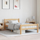 sengestel 100x200 cm massivt fyrretræ