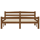 sengeramme uden madras massivt fyrretræ 140x200 cm honningbrun