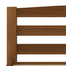 sengeramme uden madras massivt fyrretræ 180x200 cm honningbrun