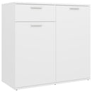 skænk 80x36x75 cm konstrueret træ hvid