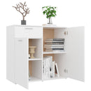 skænk 80x36x75 cm konstrueret træ hvid