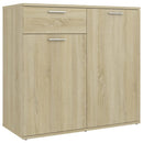 skænk 80x36x75 cm konstrueret træ sonoma-eg