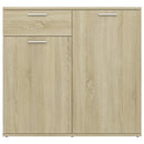 skænk 80x36x75 cm konstrueret træ sonoma-eg