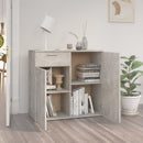 skænk 80x36x75 cm konstrueret træ betongrå