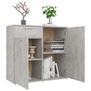 skænk 80x36x75 cm konstrueret træ betongrå