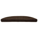 trappemåtter selvklæbende 10 stk. 56x17x3 cm brune halvrunde