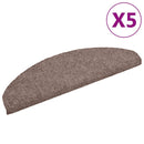 trappemåtter selvklæbende 5 stk. 65x21x4 cm lys brune halvrund store