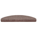 trappemåtter selvklæbende 5 stk. 65x21x4 cm lys brune halvrund store