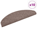 trappemåtter selvklæbende 10 stk. 65x21x4 cm lys brune halvrund store