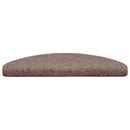 trappemåtter selvklæbende 10 stk. 65x21x4 cm lys brune halvrund store