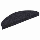 trappemåtter selvklæbende 10 stk. 65x21x4 cm sorte halvrund store