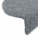 trappemåtter selvklæbende 5 stk. 65x21x4 cm lysegrå halvrund store