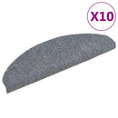 trappemåtter selvklæbende 10 stk. 65x21x4 cm lysegrå halvrunde store