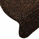 trappemåtter selvklæbende 5 stk. 65x21x4 cm brune halvrund store
