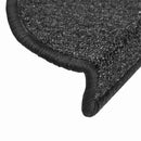 trappemåtter 10 stk. 56x17x3 cm antracit halvrund