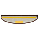trappemåtter 10 stk. 56x17x3 cm kaffebrune halvrund