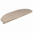 trappemåtter 10 stk. 56x17x3 cm taupe halvrund