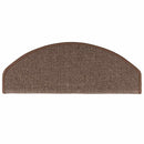 trappemåtter 10 stk. 65 x 24 x 4 cm kaffebrune halvrund store