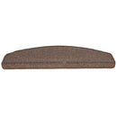 trappemåtter 10 stk. 65 x 24 x 4 cm kaffebrune halvrund store