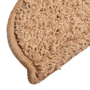 trappemåtter 10 stk. 56x17x3 cm beige halvrund